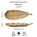 Aurelia Leaf Ceramic Sushi Plate