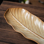 Aurelia Leaf Ceramic Sushi Plate