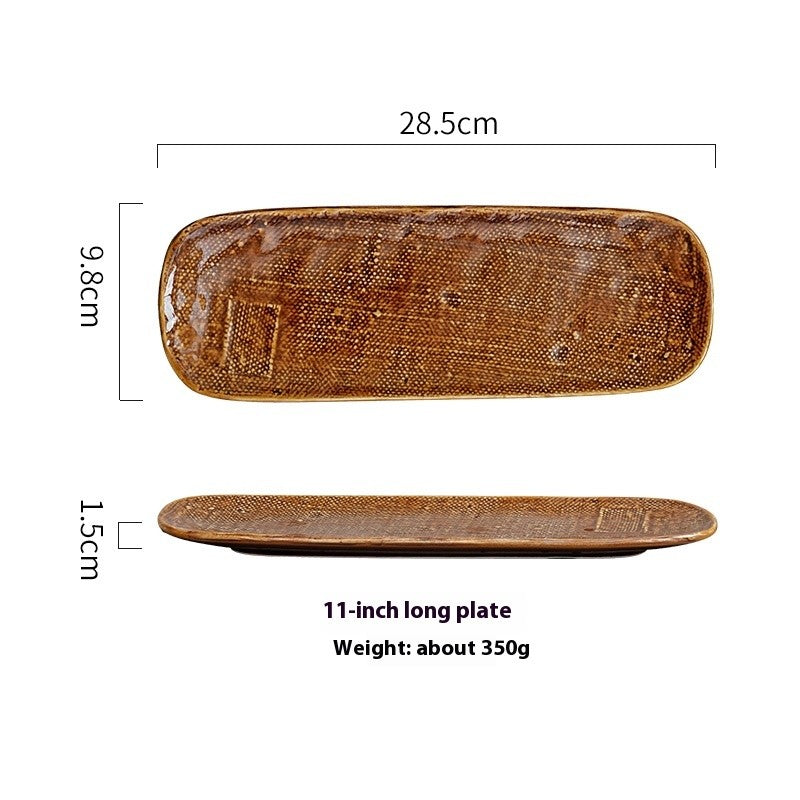 Autumn Crest Long Serving Plate