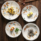 Autumn Lace Hand-Painted Plate
