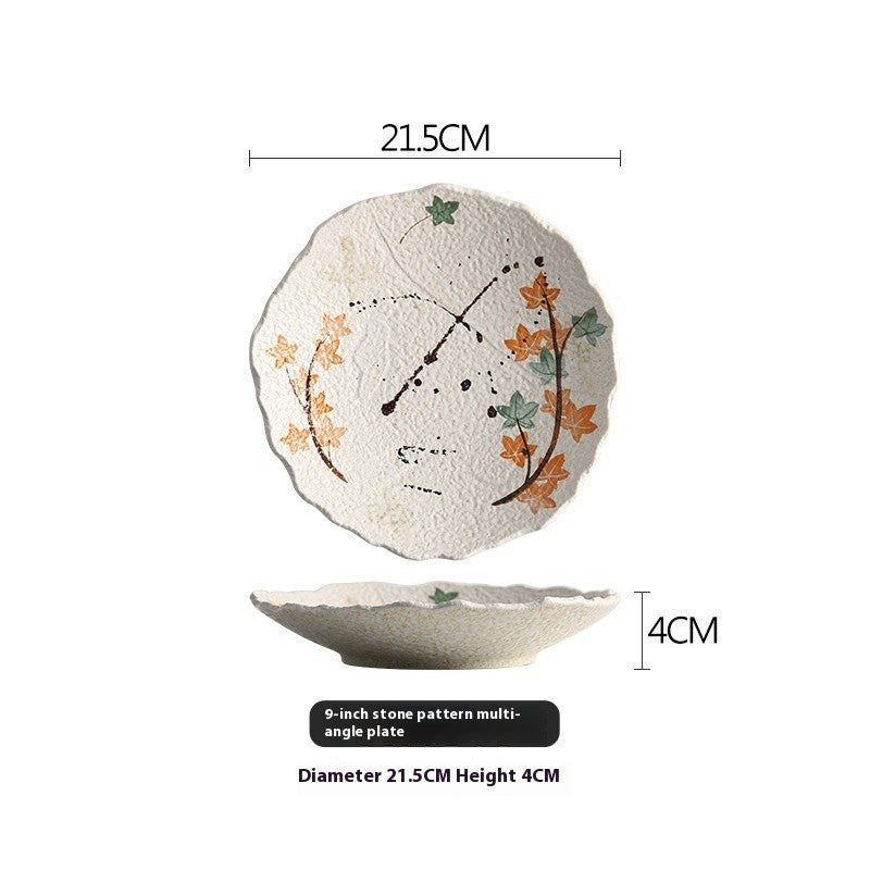 Autumn Lace Hand-Painted Plate