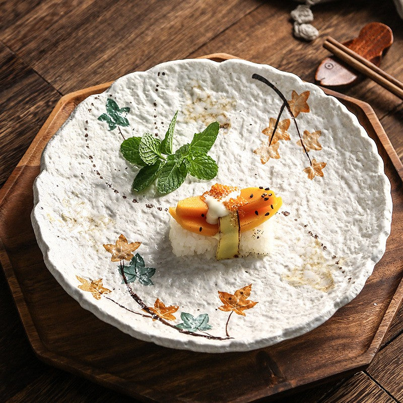 Autumn Lace Hand-Painted Plate