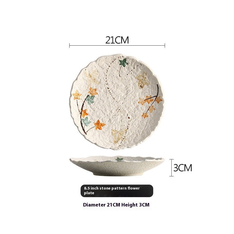 Autumn Lace Hand-Painted Plate