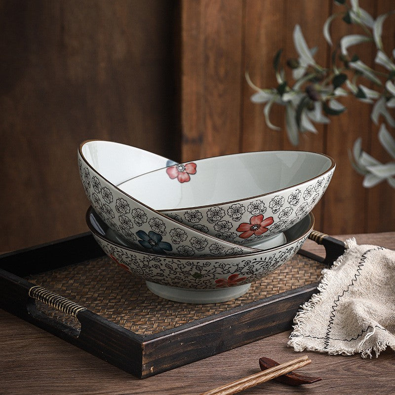 Blossom Crest Deep Noodle Bowl