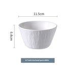Blossom Crest Porcelain Rice Bowl