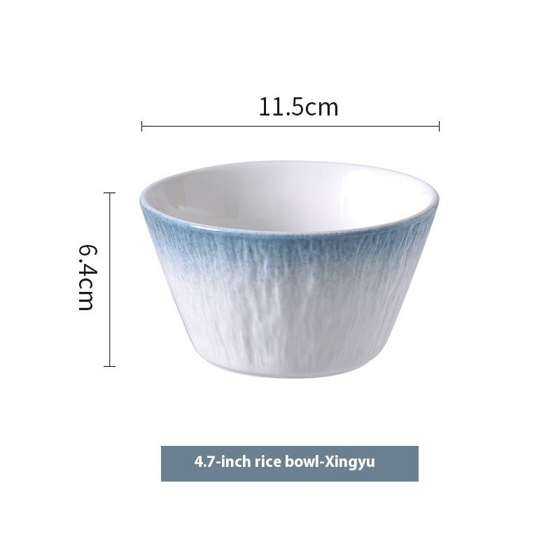 Blossom Crest Porcelain Rice Bowl