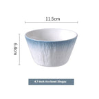 Blossom Crest Porcelain Rice Bowl