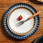 Chrysanthemum Crest Glazed Steak Plate