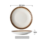 Chrysanthemum Crest Glazed Steak Plate