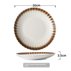 Chrysanthemum Crest Glazed Steak Plate