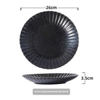 Chrysanthemum Crest Glazed Steak Plate