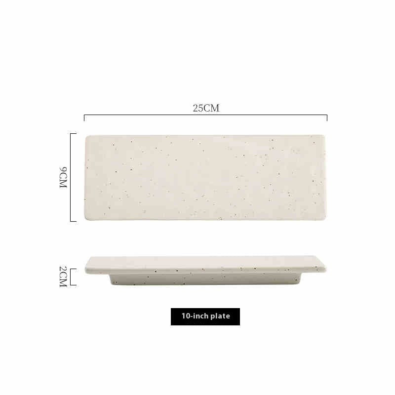 Darkline Artisan Rectangular Sushi Plate