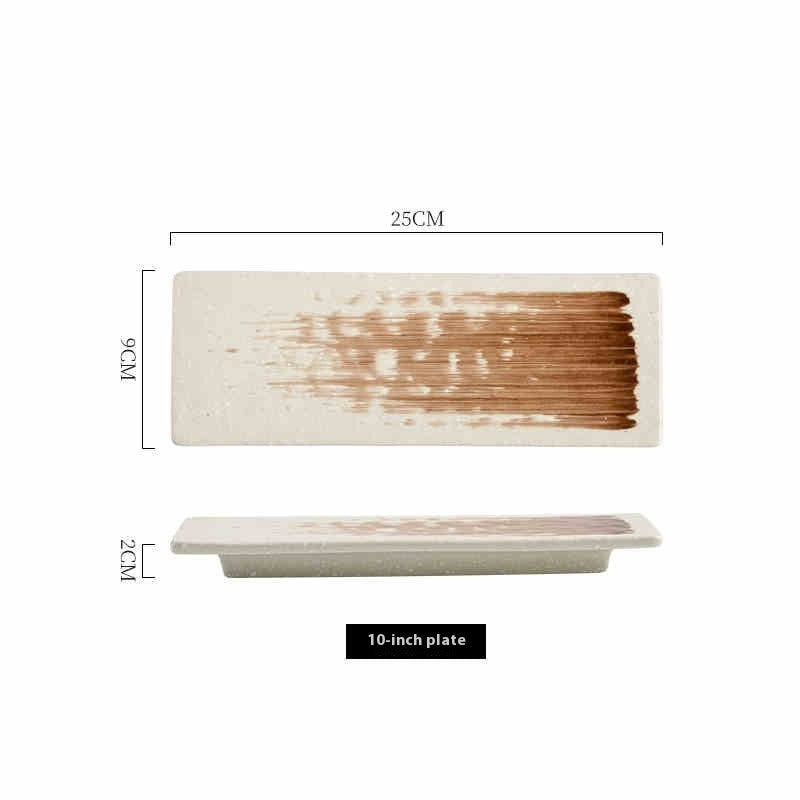 Darkline Artisan Rectangular Sushi Plate