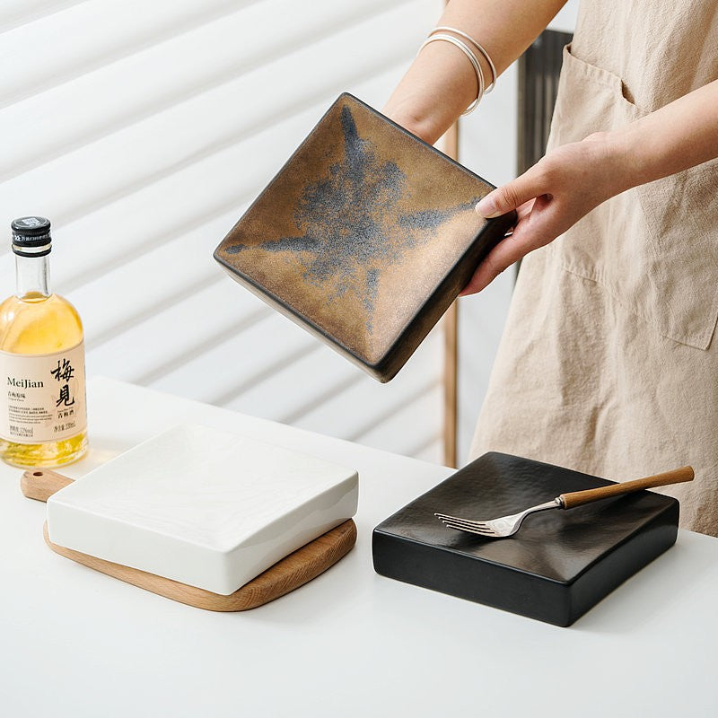 Glazestone Luxe Square Serving Plate