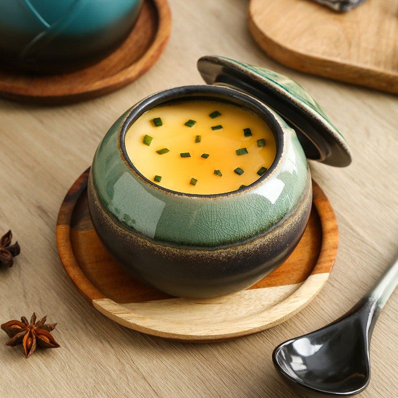 Hearthshade Lidded Steaming Bowl