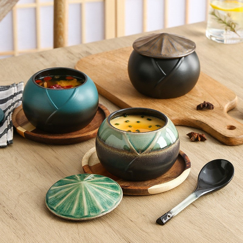 Hearthshade Lidded Steaming Bowl