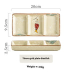 Koyo Trio-Section Ceramic Sauce Plate