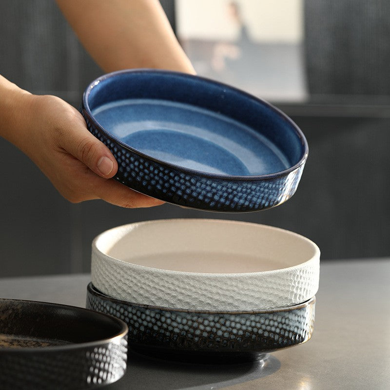 MarbleVista Embossed Deep Bowl