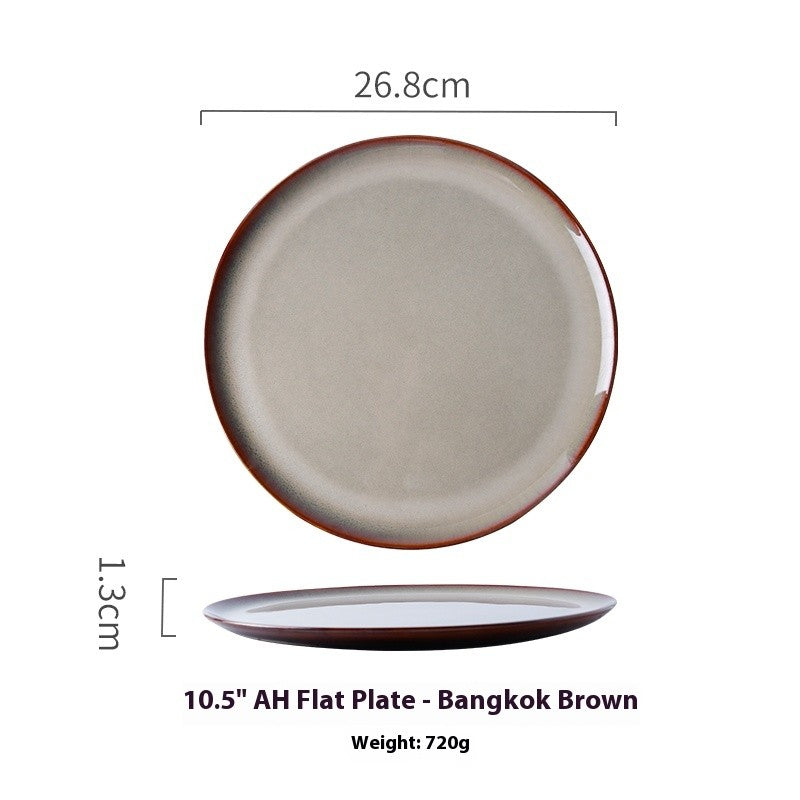TerraAura Handcrafted Round Plate