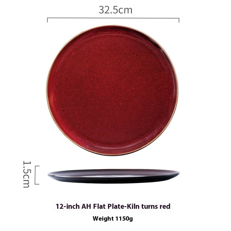 TerraAura Handcrafted Round Plate