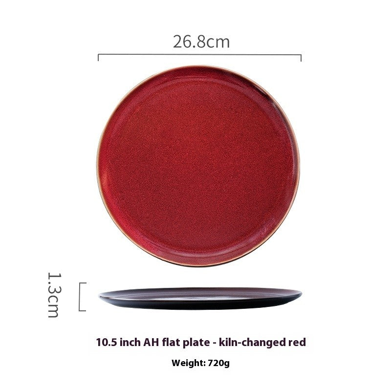 TerraAura Handcrafted Round Plate