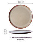 TerraAura Handcrafted Round Plate