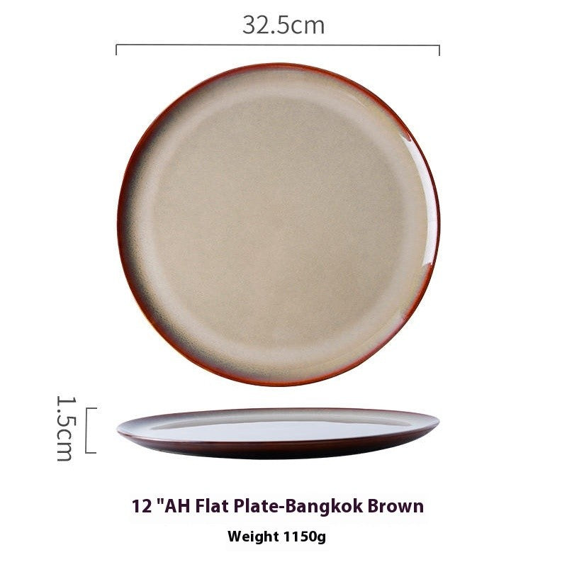 TerraAura Handcrafted Round Plate