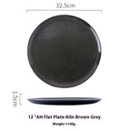 TerraAura Handcrafted Round Plate