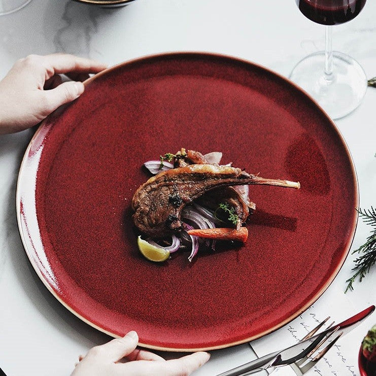 TerraAura Handcrafted Round Plate