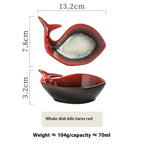 Whale Drift Handcrafted Dip Dish