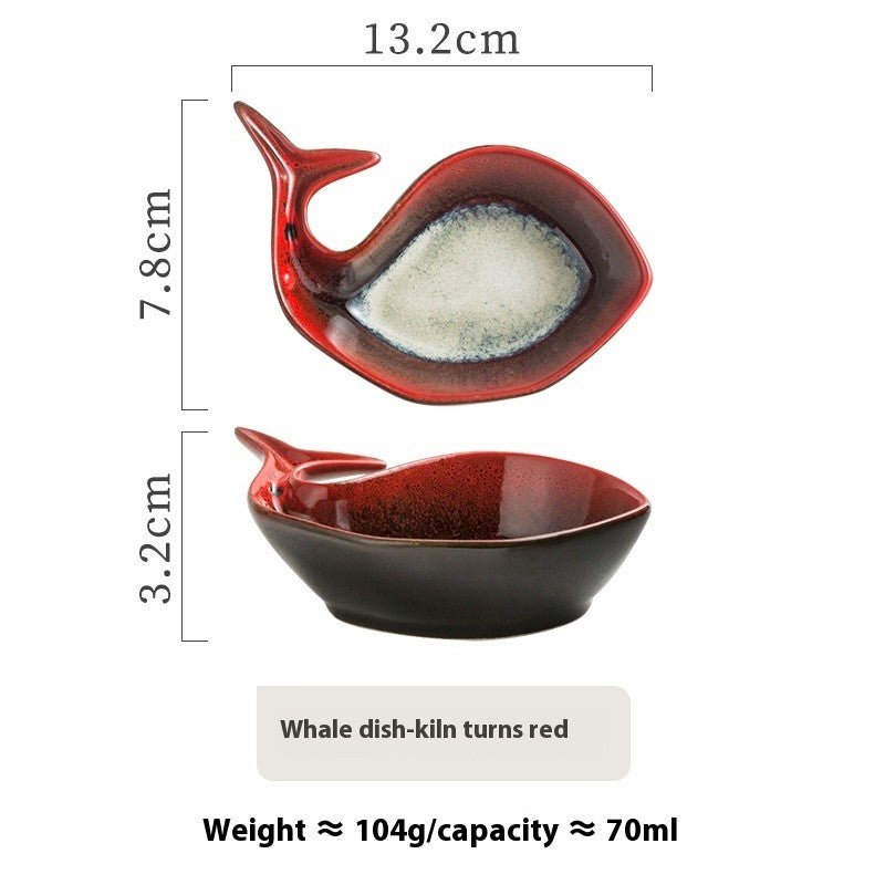 Whale Drift Handcrafted Dip Dish