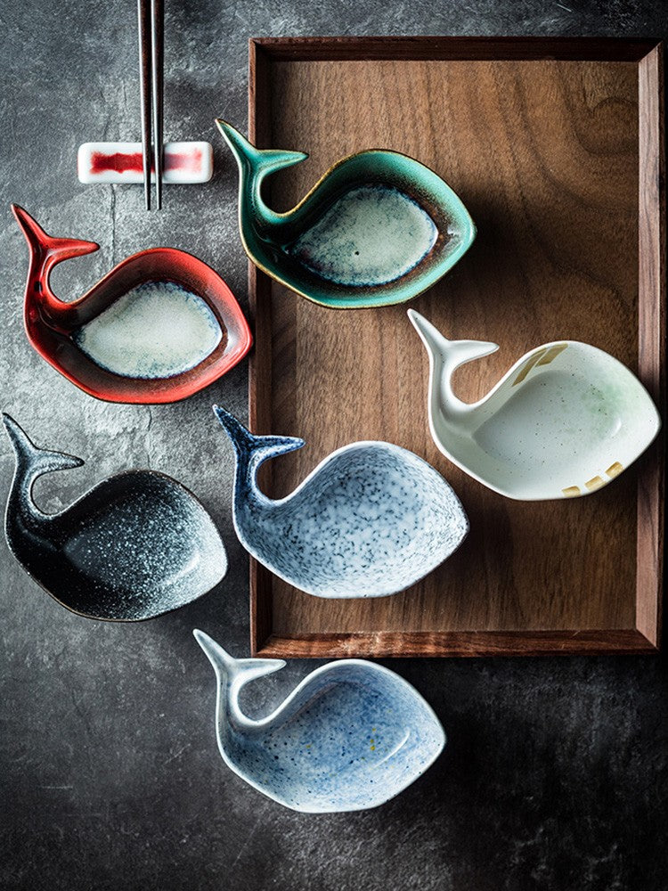 Whale Drift Handcrafted Dip Dish