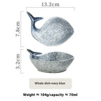 Whale Drift Handcrafted Dip Dish