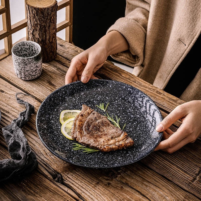 ZenGlaze Japanese Shallow Plate