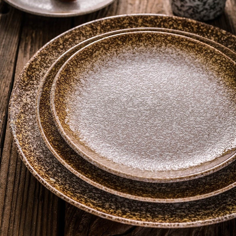 ZenGlaze Japanese Shallow Plate
