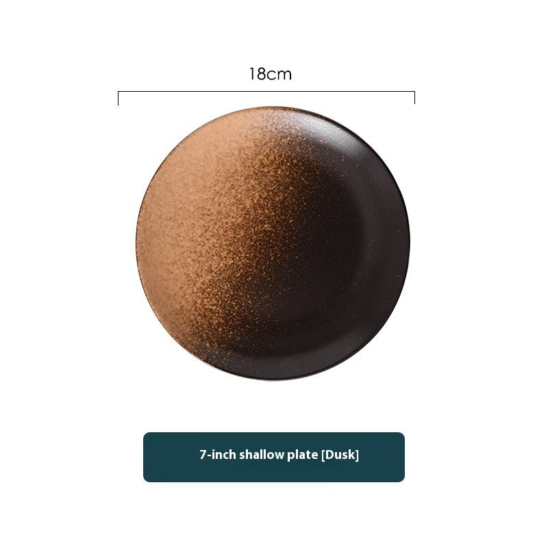ZenGlaze Japanese Shallow Plate